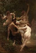 Adolphe William Bouguereau Nymphs and Satyr (mk26) France oil painting reproduction